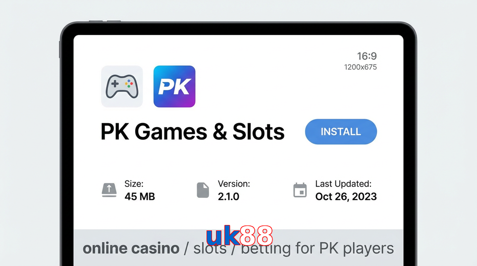 Game list for Uk88 gameapk section